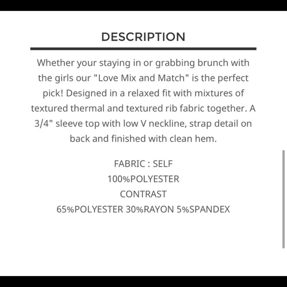 New! POL Cage Back Waffle Knit Mix And Match V-neck Beautiful Sweater Top - Picture 6 of 6